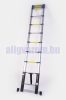4,1 m magas, kihúzható létra teleszkópos alumínium létra alumínium fokokkal, 85 cm-re összecsukható. Széles támasztólábbal és ujjbecsípődés védelemmel 