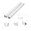 Mini split kábelcsatorna készlet 76 mm x 227 cm mini split csőburkolat festhető PVC klíma csatorna, komplett szett