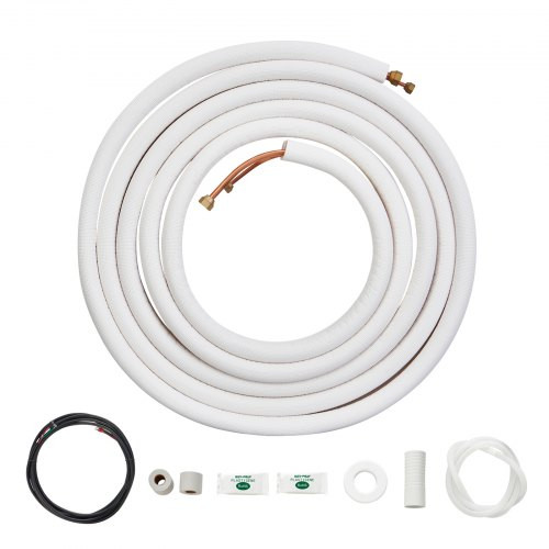 Mini Split vonal készlet 7620mm rézcső AC csatlakozókábel 6.4x9.5mm