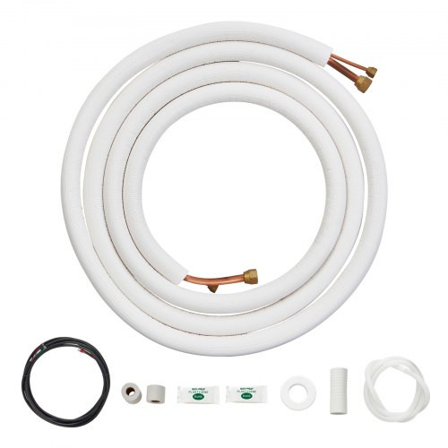 Mini Split Line Set 4.8m rézcső AC csatlakozó kábel 6.4x12.7mm