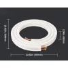 Mini split rézcső készlet 4,88 méter 9,53 / 15,87 mm klíma és hőszivattyú rendszerekhez