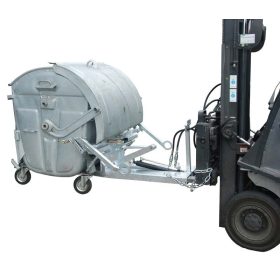   Hulladéktároló konténer ürítő billentő targonca adapter