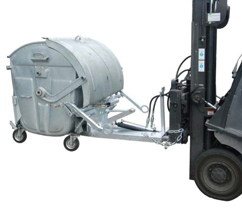 Hulladéktároló konténer ürítő billentő targonca adapter