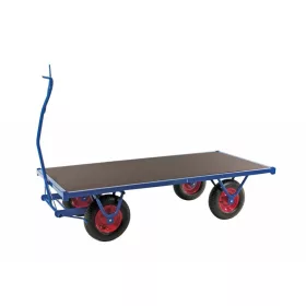   Nagy teherbírású kézikocsi teherkocsi 1500 kg terhelhetőségig 200x100x46 cm szállító kocsi
