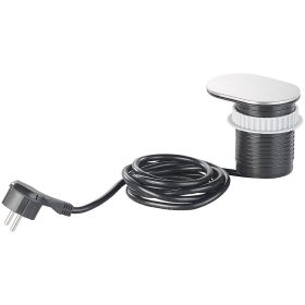   Rejtett asztali konnektor Ø60 mm süllyesztett hálózati konnektor USB-csatlakozóval, beépíthető beltéri elosztó