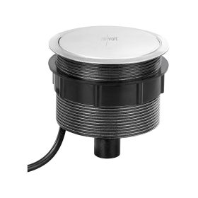   Süllyeszthető elosztó Ø120 mm hálózati konnektor 3 aljzattal beépíthető beltéri elosztó