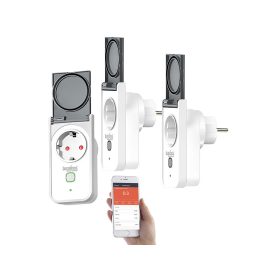   Okos kerti konnektor 3 db intelligens WLAN kültéri aljzat, smart elosztó energiafogyasztás mérővel, applikációval IP44