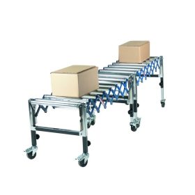 Konvejor görgősor, görgős állvány állítható magasság 1295x500 mm krómozott görgő állítható hossz 