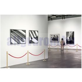   Kordonoszlop terelőkorlát terelőszalag 1 db rozsdamentes acél arany kordonoszlop