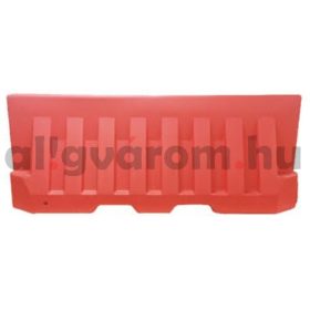   Műanyag forgalomterelő kordon 2000x800 mm  vízzel tölthető terelőkorlát S02