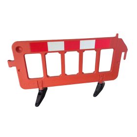  Műanyag mobil kordon 2000x1000x55 mm piros terelőkorlát S09 piros 