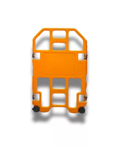 Műanyag mobil kordon 955x600 mm sárga terelőkorlát S25