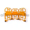 Műanyag mobil kordon 955x600 mm sárga terelőkorlát S25