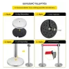 Kordon oszlop szett 6 db + adapter rendezvény kordon piros szalagos kordon rendszer 2 m hosszú 