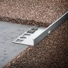 OX Stone KL Kőszőnyeg lépcső élvédő Kavicsbevonat szegély profil 2500 mm hosszú 10 mm magas
