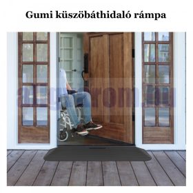   Küszöbrámpa csúszásmentes gumi küszöbáthidaló 110x32x3,8 cm 1000 kg teherbírású mozgássérült rámpa