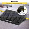 Küszöbrámpa 2 db csúszásmentes gumi küszöbáthidaló 50x32x10 cm 5000 kg teherbírású mozgássérült rámpa