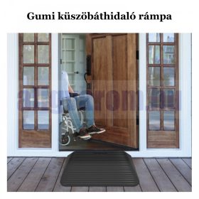   Küszöbrámpa csúszásmentes gumi küszöbáthidaló 90x53x8,8 cm 1000 kg teherbírású mozgássérült rámpa