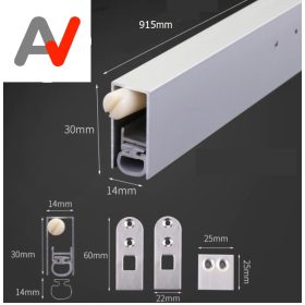   Automata küszöb, ajtó automata tömítés szélfogó 915x14x30 mm süllyeszthető kivitel 