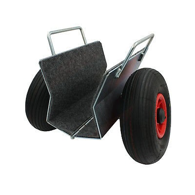 Lapszállító kézikocsi önszorítós pofával 300 kg fúvott gumi 70-160 mm széles áruhoz