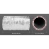 Hőszigetelt aluflex légcsatorna – 208 mm átmérő, 7,62 m hossz, R-6 hőellenállás, 25 mm vastag Owens Corning üvegszálas szigeteléssel, flexibilis alumínium légcső