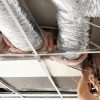 Hőszigetelt aluflex légcsatorna – 208 mm átmérő, 7,62 m hossz, R-6 hőellenállás, 25 mm vastag Owens Corning üvegszálas szigeteléssel, flexibilis alumínium légcső