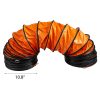  Ipari PVC szellőzőcső – 25,5 cm átmérőjű, 7,6 m hosszú, lángálló, flexibilis légszállító tömlő hőlégfúvókhoz és ipari ventilátorokhoz