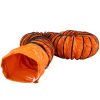 Ipari PVC légszállító tömlő – 30 cm átmérő, 9,8 m hosszúság, flexibilis, hőlégbefúvókhoz és elszíváshoz használható szellőzőcső, -28 °C-tól 82 °C-ig hőálló kivitelben