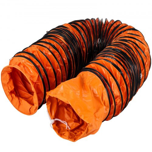 Ipari légszállító tömlő – 31 cm átmérő, 7,6 m hosszú, PVC szellőzőcső, -28 °C-tól +82 °C-ig használható, flexibilis, hő- és robbanásálló kivitelben