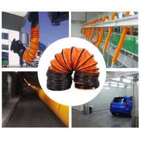   Ipari légszállító tömlő – 31 cm átmérő, 7,6 m hosszú, PVC szellőzőcső, -28 °C-tól +82 °C-ig használható, flexibilis, hő- és robbanásálló kivitelben