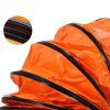 Ipari PVC légszállító tömlő – 25,4 cm átmérőjű, 9,8 m hosszú, flexibilis szellőzőcső ventilátorhoz és hőlégfúvóhoz, narancssárga kivitelben