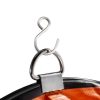 Ipari PVC légszállító tömlő – 25,4 cm átmérőjű, 9,8 m hosszú, flexibilis szellőzőcső ventilátorhoz és hőlégfúvóhoz, narancssárga kivitelben