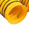 Ipari légszállító tömlő – 30 cm átmérőjű, 7,6 m hosszú, hőálló PVC szellőzőcső sárga színben, tárolótáskával, hőlégbefúvókhoz, klímákhoz, elszívókhoz