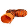 Rugalmas ipari PVC szellőzőcső – 5 m hosszú, 20 cm átmérőjű légszállító tömlő hőlégfúvókhoz, klímaberendezésekhez és ipari szellőztető rendszerekhez