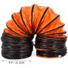 Rugalmas ipari PVC szellőzőcső – 5 m hosszú, 20 cm átmérőjű légszállító tömlő hőlégfúvókhoz, klímaberendezésekhez és ipari szellőztető rendszerekhez