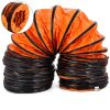 Ipari forrólevegős légcsatorna – 20 cm átmérőjű, 6,1 m hosszú, rugalmas PVC légszállító tömlő hőlégbefúvóhoz, szellőztetéshez és elszíváshoz