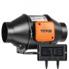 Csendes csőventilátor 100 mm-es átmérővel – 21 W, EC motor, 205 CFM  légszállítás, alacsony zajszint, intelligens vezérléssel
