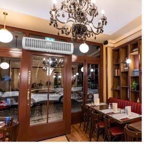   Légfüggöny kereskedelmi belső terekhez, 110 cm, ajtó légfüggöny, 2 sebesség, 2292 m³/h, UL