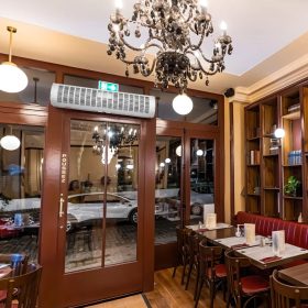   Légfüggöny kereskedelmi belső terekbe 90 cm ajtó légfüggöny 2 sebesség, 2038 m³/h