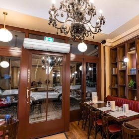   Légfüggöny kereskedelmi belső terekbe 90 cm ajtó légfüggöny 2 sebesség 1528 m³/h 