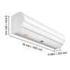 Légfüggöny kereskedelmi belső terekbe 90 cm ajtó légfüggöny 2 sebesség 1528 m³/h 