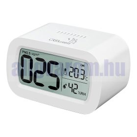 Beltéri levegőminőség mérő készülék PM2,5 finom pormérő készülék hőmérséklet és páratartalom kijelző