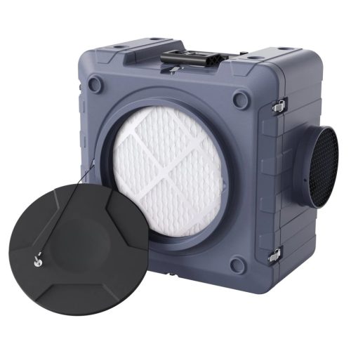 Ipari légtisztító, negatív nyomású levegőgép 3 fokozatú szűréssel, 550 CFM légszállítással