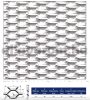 Expandált lemez acél 1000x2000x1,5 mm tábla 47x18 mm lyuk hatszög alakú nyílások áteresztő felület: 11%