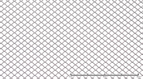 Expandált lemez acél 1000x2000x1,5 mm tábla 20x15 mm lyuk négyzet alakú nyílások áteresztő felület: 77%