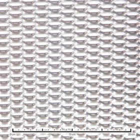   Expandált lemez rozsdamentes 1250x2500x1,5 mm tábla 45x13,5 mm lyuk hatszög áteresztő felület: 34% saválló inox