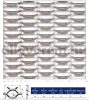 Expandált lemez rozsdamentes 1500x2000x1,5 mm tábla 45x18 mm lyuk hatszög áteresztő felület: 11% saválló inox