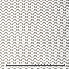   Expandált lemez rozsdamentes 1000x2000x1 mm tábla 20x10 mm gyémánt lyuk saválló inox 64%-os áteresztő felület