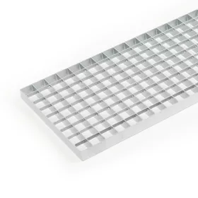   Horganyzott lépcsőrács 100x100 cm acél lépcsőfok 30x3 mm rács anyagvastagság