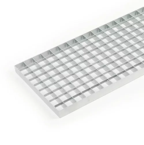 Horganyzott lépcsőrács 100x100 cm acél lépcsőfok 30x3 mm rács anyagvastagság